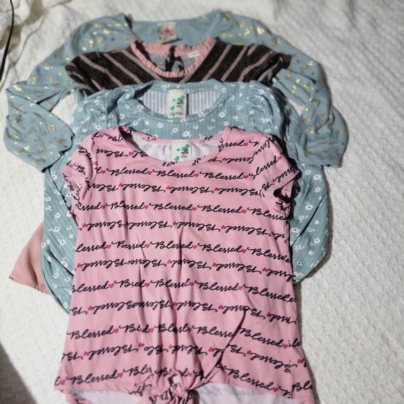 Girly Girl Shirt Bundle Size 10 (Medium, Large) Monteau Jennie+ Jessie Lily Bleu - Picture 15 of 16